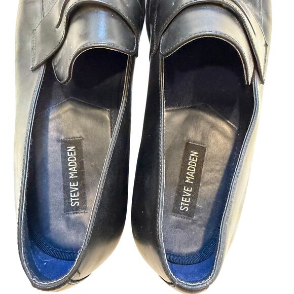 Leather Steve Madden men’s dress shoes workwear classy sz 13 - Picture 8 of 13